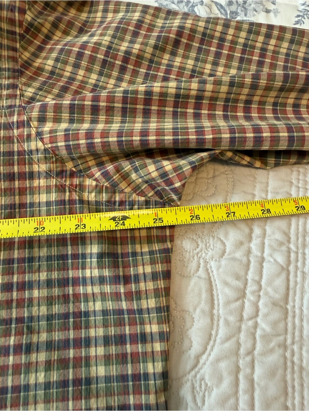 Polo Ralph Lauren Classic Fit Plaid Button Down Shirt Men’s XL Cotton Brown Gree - Picture 4 of 6